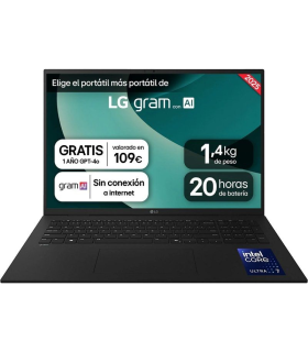 Porttil LG Gram 17ZD90T-G.AX78B Intel Core Ultra 7-255H/ 16GB/ 1TB SSD/ 17\'/ Sin Sistema Operativo