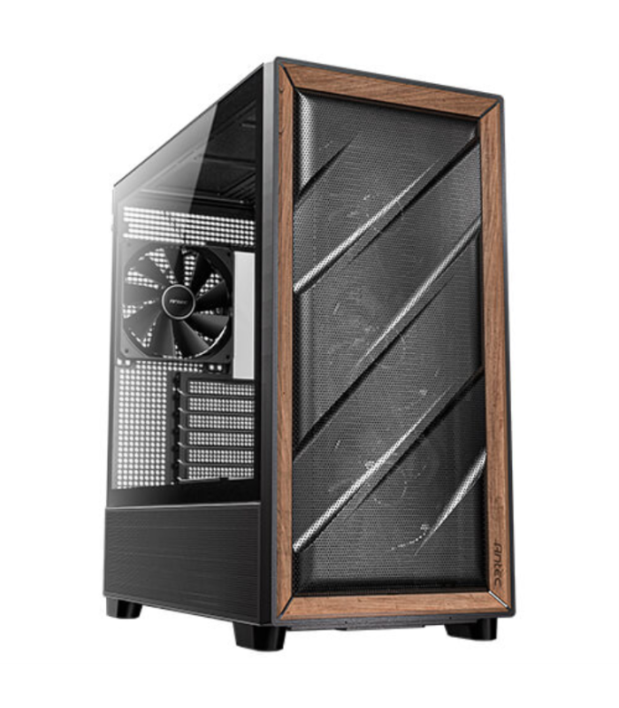 CAJA GAMING ANTEC FLUX E-ATX 2XUSB3.0 ,1XTYPE C 10GBPS S/F WOOD