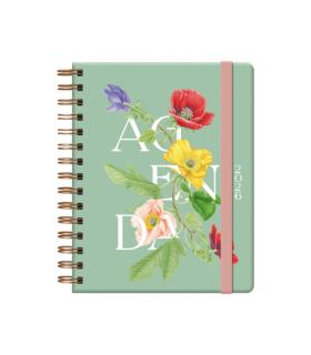 AGENDA 2026 BOTANICAL ESPIRAL SEMANA VISTA 15 X 21 CM. ROMANTIC DOHE 13266 - 26