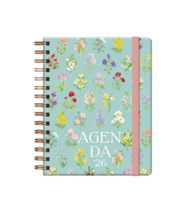 AGENDA 2026 BOTANICAL ESPIRAL SEMANA VISTA 15 X 21 CM. BOUQUET DOHE 13265 - 26