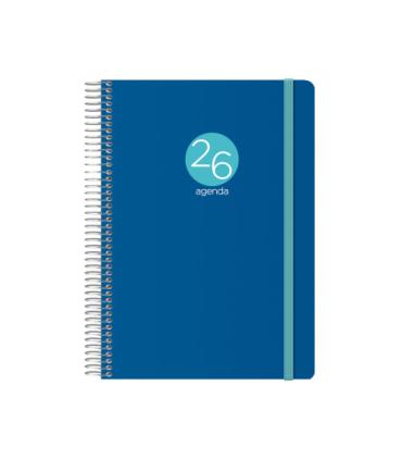 AGENDA 2026 MEMPHIS ESPIRAL DA PGINA 15 X 21 CM. MODELO AZUL DOHE 12746 - 26