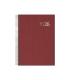 AGENDA 2026 SEGOVIA ESPIRAL DA PGINA 14 X 20 CM. COLOR BURDEOS DOHE 12734 - 26