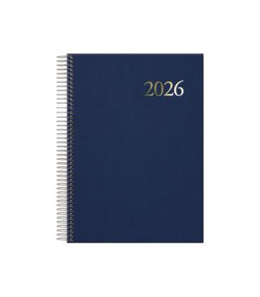AGENDA 2026 SEGOVIA ESPIRAL DA PGINA 14 X 20 CM. COLOR AZUL DOHE 12733 - 26