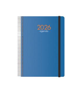 AGENDA 2026 SYNCRO ESPIRAL SEMANA VISTA 15 X 21 CM. AZUL DOHE 11630 - 26