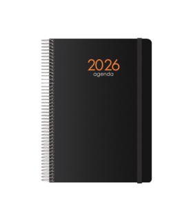 AGENDA 2025 SYNCRO SEMANA VISTA 15 X 21 CM NEGRO DOHE 11622 - 25