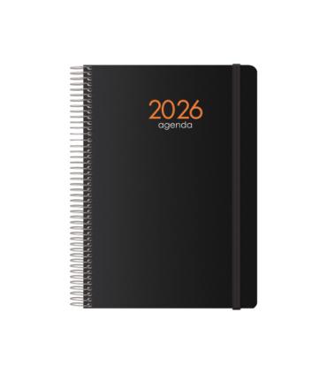 AGENDA 2025 SYNCRO SEMANA VISTA 15 X 21 CM NEGRO DOHE 11622 - 25