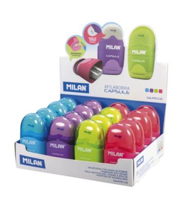 Milan 4701116 sacapuntas Sacapuntas manual Azul, Verde, Rosa, Prpura