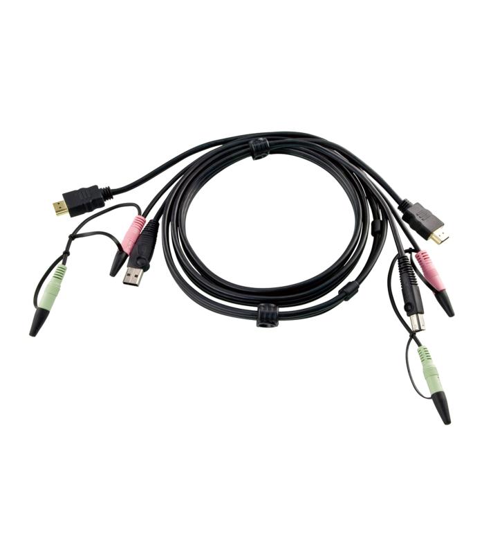 Aten 2L-7D02UH Cable Para Video, Teclado Y Ratn (kvm) 1,8 M Negro