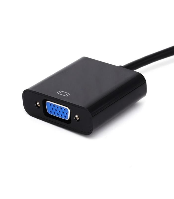 CONVERSOR AISENS DVI-D A VGA 24 1 M-HDB15 H NEGRO 10CM