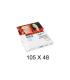 CAJA 100 HOJAS ETIQUETAS ADHESIVAS ILC BLANCA 105X48 FABRISA 15316
