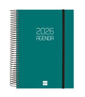 AGENDA 2026 BASIC OPAQUE E10 155X212MM DIA PAGINA VERDE FINOCAM 742912026