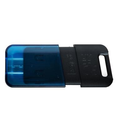 Kingston Technology DataTraveler 80 Unidad Flash USB 64 GB USB Tipo C 3.2 Gen 1 (3.1 Gen 1) Negro, Azul