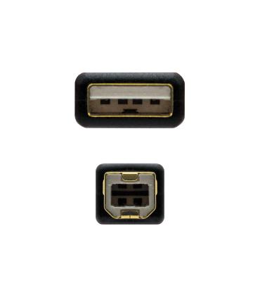 CABLE USB 2.0 IMPRESORA HQ FERRITA TIPO AM-BM NEGRO 3.0 M NANOCABLE 10.01.1203