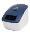 Impresora De Etiquetas Brother QL-600B/ Trmica/ Ancho Etiqueta 62mm/ USB/ Azul Y Blanca