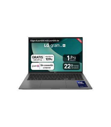 Porttil LG Gram 16ZD90T-G.AX78B Intel Core Ultra 7-255H  16GB  1TB SSD  16'  Sin Sistema Operativo