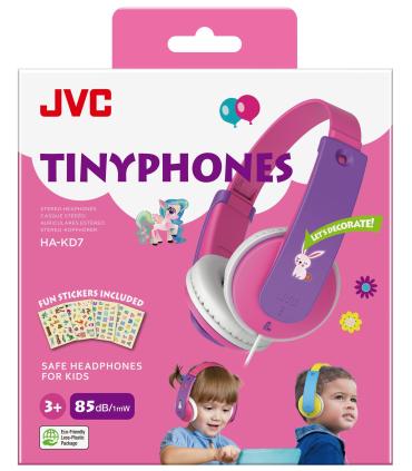 Auriculares Infantiles JVC HA-KD7  Jack 3.5  Rosas