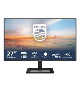Monitor Profesional Philips 27E1N1600AE 27'  QHD  Multimedia  Regulable En Altura  Negro