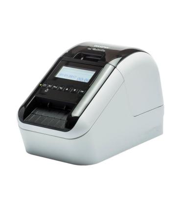 Impresora de Etiquetas Brother QL-820NWBC/ Trmica/ Ancho etiqueta 62mm/ USB-Bluetooth-WiFi-Ethernet/ Blanca y Negra
