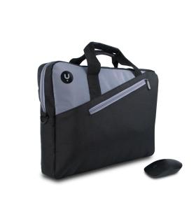 Maletn + Ratn Inalmbrico Monray Master Kit Para Porttiles Hasta 15.6'  Negro