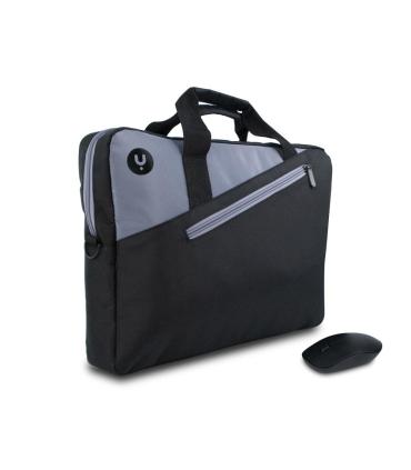 Maletn + Ratn Inalmbrico Monray Master Kit Para Porttiles Hasta 15.6'  Negro