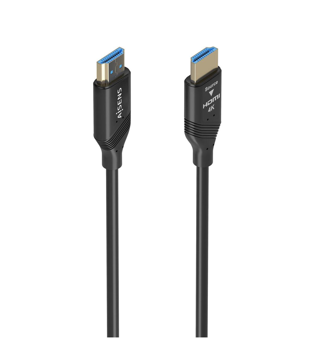 CABLE HDMI AISENS V2.0 OPTICO ACTIVO AOC 4K60HZ 18GBPS A M-A M 15M NEGRO