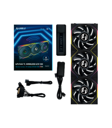 VENTILADOR 120X120 LIAN LI UNIFAN TL-LCD WIRELESS BLACK