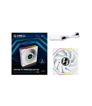 VENTILADOR 120X120 LIAN LI UNIFAN TL-LCD WIRELESS WHITE