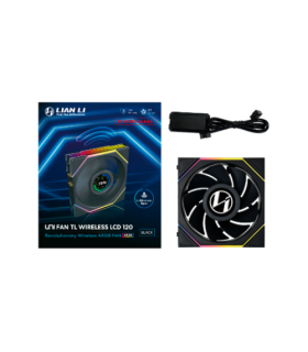 VENTILADOR 120X120 LIAN LI UNIFANTL-LCD WIRELESS BLACK R
