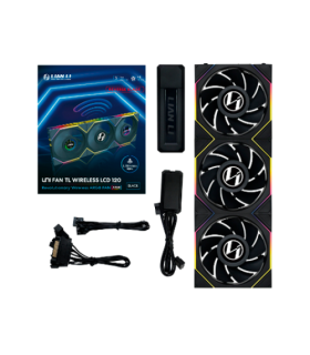 VENTILADOR 120X120 LIAN LI UNIFANTL-LCD WIRELESS BLACK R