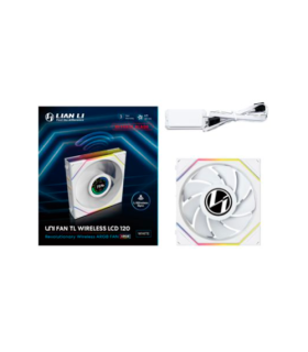 VENTILADOR 120X120 LIAN LI UNIFANTL-LCD WIRELESS WHITE R