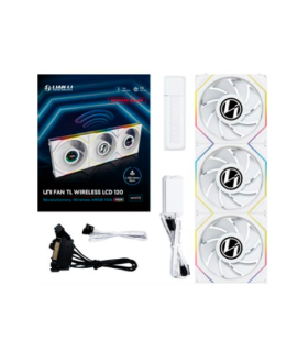 VENTILADOR 120X120 LIAN LI UNIFANTL-LCD WIRELESS WHITE R
