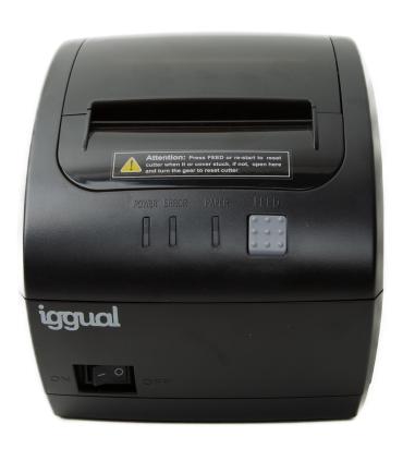 Iggual Impresora Trmica TP7001 USB+RJ45 Negro
