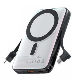 Powerbank 10000mAh Vention I16W0/ 22.5W/ Wireless/ Blanca