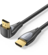 Cable HDMI 2.0 4K Acodado Vention ALQBI/ HDMI Macho - HDMI Macho/ 3m/ Negro