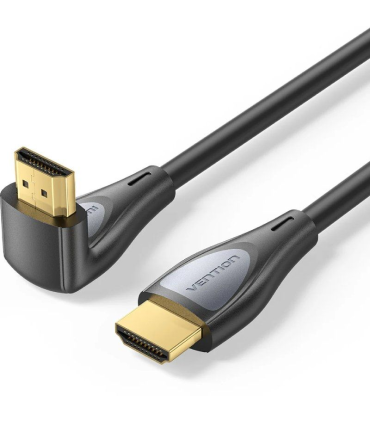 Cable HDMI 2.0 4K Acodado Vention ALQBI/ HDMI Macho - HDMI Macho/ 3m/ Negro