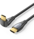 Cable HDMI 2.0 4K Acodado Vention ALRBF/ HDMI Macho - HDMI Macho/ 1m/ Negro