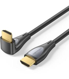 Cable HDMI 2.0 4K Acodado Vention ALRBG/ HDMI Macho - HDMI Macho/ 1.5m/ Negro