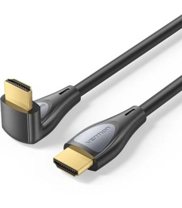 Cable HDMI 2.0 4K Acodado Vention ALRBG/ HDMI Macho - HDMI Macho/ 1.5m/ Negro