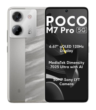 Smartphone Xiaomi POCO M7 Pro 12GB/ 512GB/ 6.67\'/ 5G/ Plata