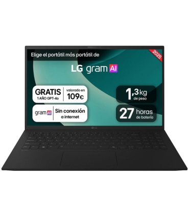 Porttil LG Gram 15ZD80T-G.AX55B Ryzen AI 5-340/ 16GB/ 512GB SSD/ 15.6\'/ Sin Sistema Operativo