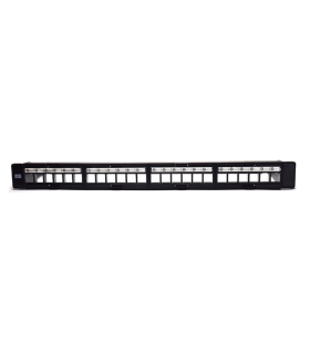 PANEL DE CONEXIONES WP 19\" UTP MODULAR VACIO PARA 24 TOMAS KEYSTONE, 1U