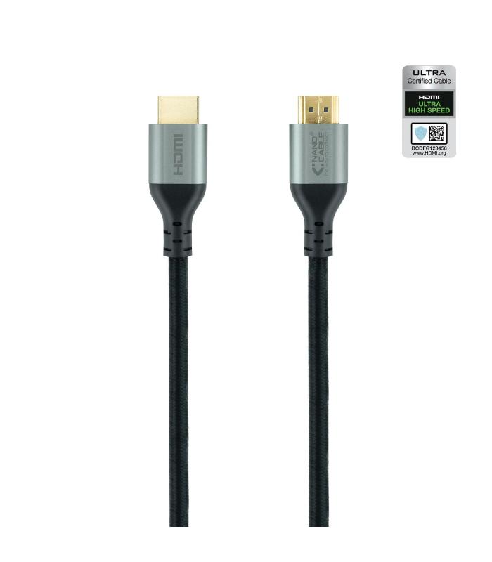 Nanocable Cable HDMI 2.1 Certificado ULTRA HIGH SPEED A M-A M, Negro, 2 M