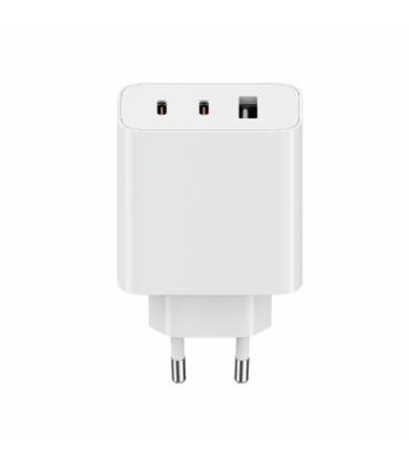 CARGADOR DE PARED XIAOMI 2XUSB-C 1USB-A 67W + CABLE WHITE