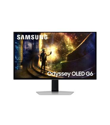 Smart Monitor Gaming Samsung OLED Odyssey G6 S27DG610SU 27'  QHD  0.03ms  240Hz  VA  Regulable En Altura  Smart TV  Plata