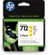 HP Paquete de 3 cartuchos de Tinta DesignJet 712 amarillo de 29 ml