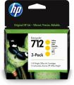 HP Paquete De 3 Cartuchos De Tinta DesignJet 712 Amarillo De 29 Ml