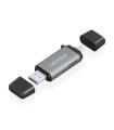 LECTOR TARJETAS AISENS SD MICRO SD MMC RS-MMC MMC MICRO USBA USBC GRIS