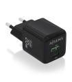 CARGADOR GAN AISENS 20W 1XUSB-C PD3.0 QC4.0 1XUSB-A QC3.0 NEGRO