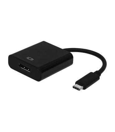 Conversor Aisens A109-0345  USB Tipo-C Macho - DisplayPort Hembra  15cm  Negro