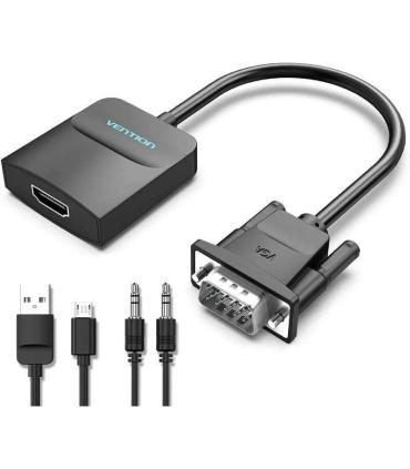 Cable Conversor Vention ACNBD/ VGA Macho - HDMI Hembra/ 50cm/ Negro
